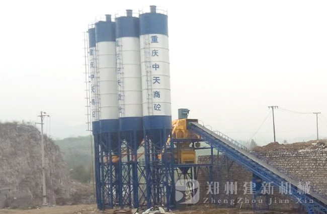 重庆南川南平HZS120混凝土leyu.乐鱼（集团）智能科技股份有限公司网站站现场案例