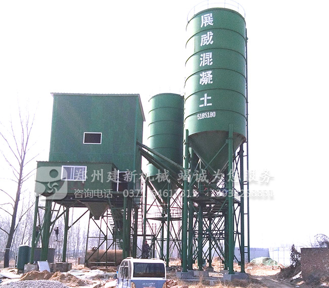 建新机械180混凝土leyu.乐鱼（集团）智能科技股份有限公司网站站亮相菏泽市牡丹区